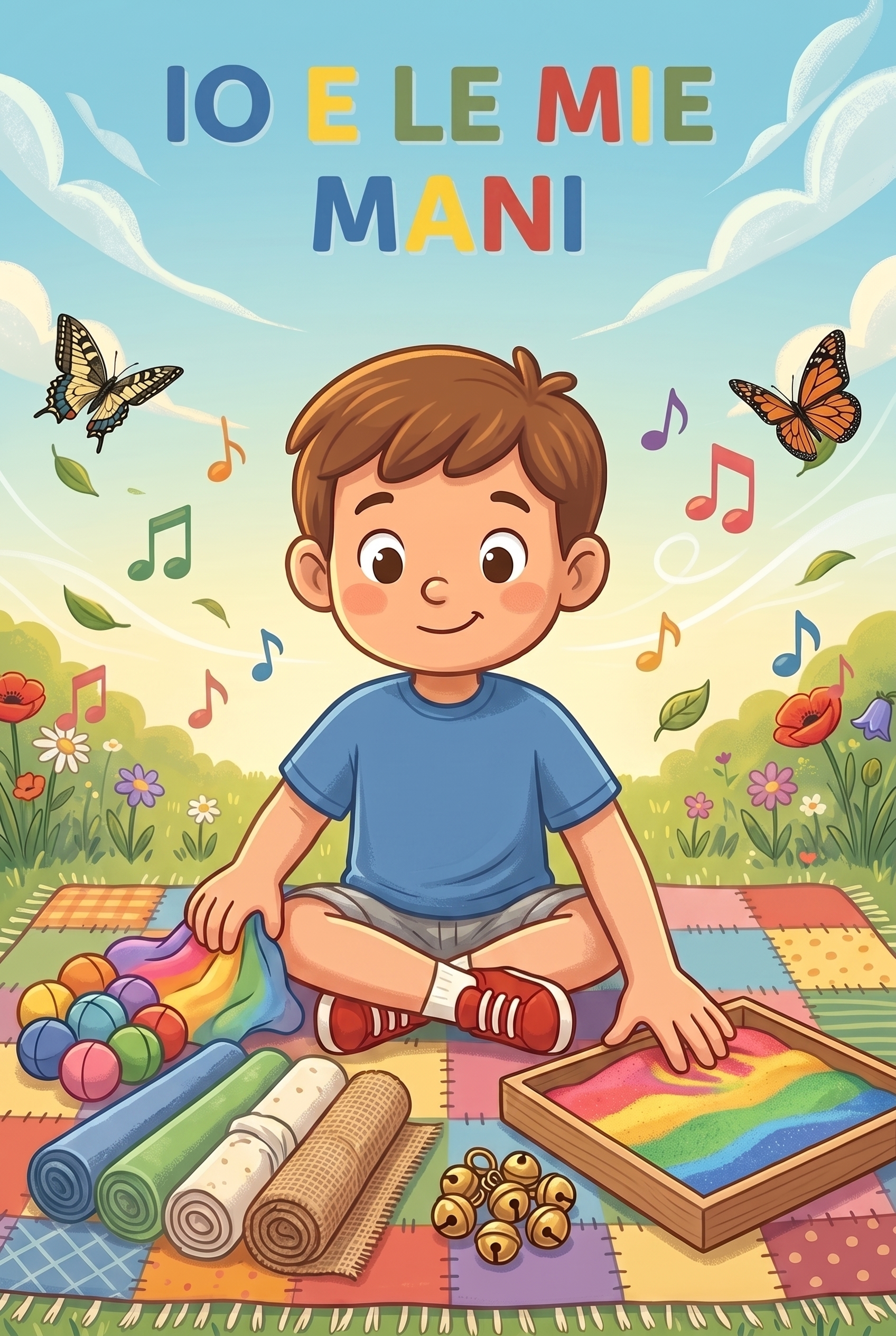 Io e le mie mani: un bambino osserva le proprie mani