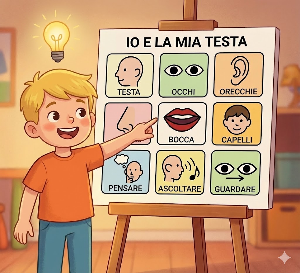 Illustrazione della testa umana